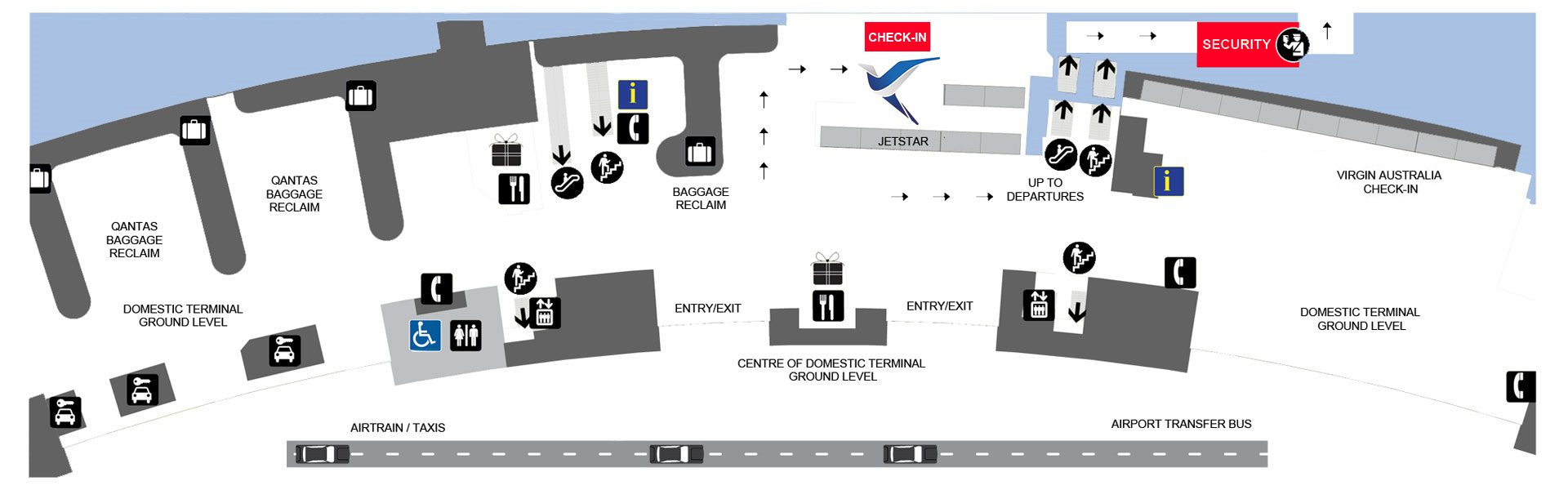 Brisbane Airport Domestic Terminal Link Airways   FC Link Airways Terminal Brisbane Domestic